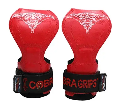 Cobra Grips FIT Red Rubber Weight Lifting Gloves with Wrist Wraps - 4.25-7.0" Wrist - view 4