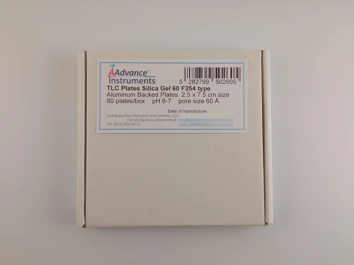 AAdvance Instruments TLC Plates 80/Box Aluminum Backed Silica Gel 60 F254 2.5cm x 7.5cm | Neutral pH for TLC (110-120 chars) - view 4