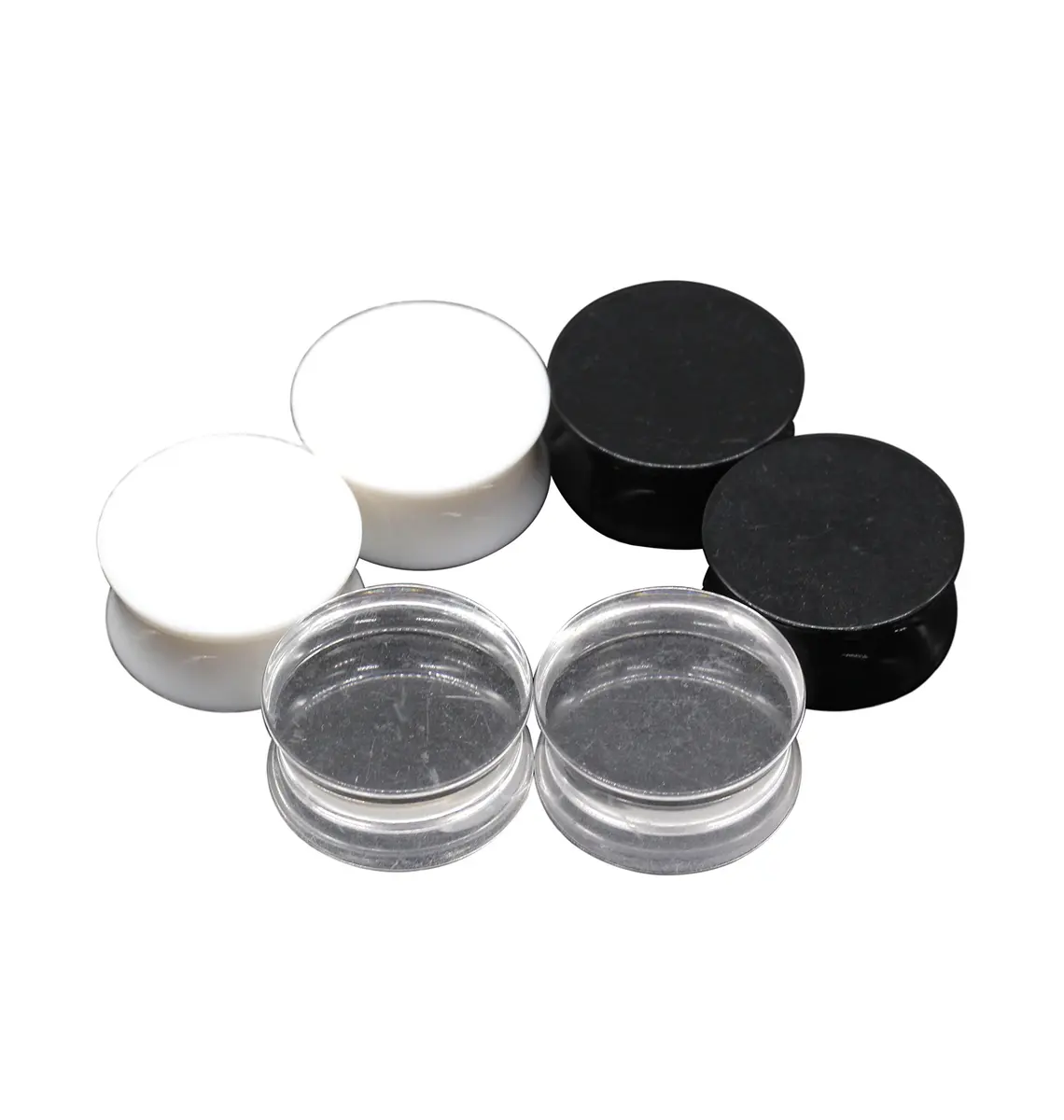B BodyPJ Sparkles Acrylic Ear Plugs 10mm (00g) | 3 Pairs UV Color Mix - main product image