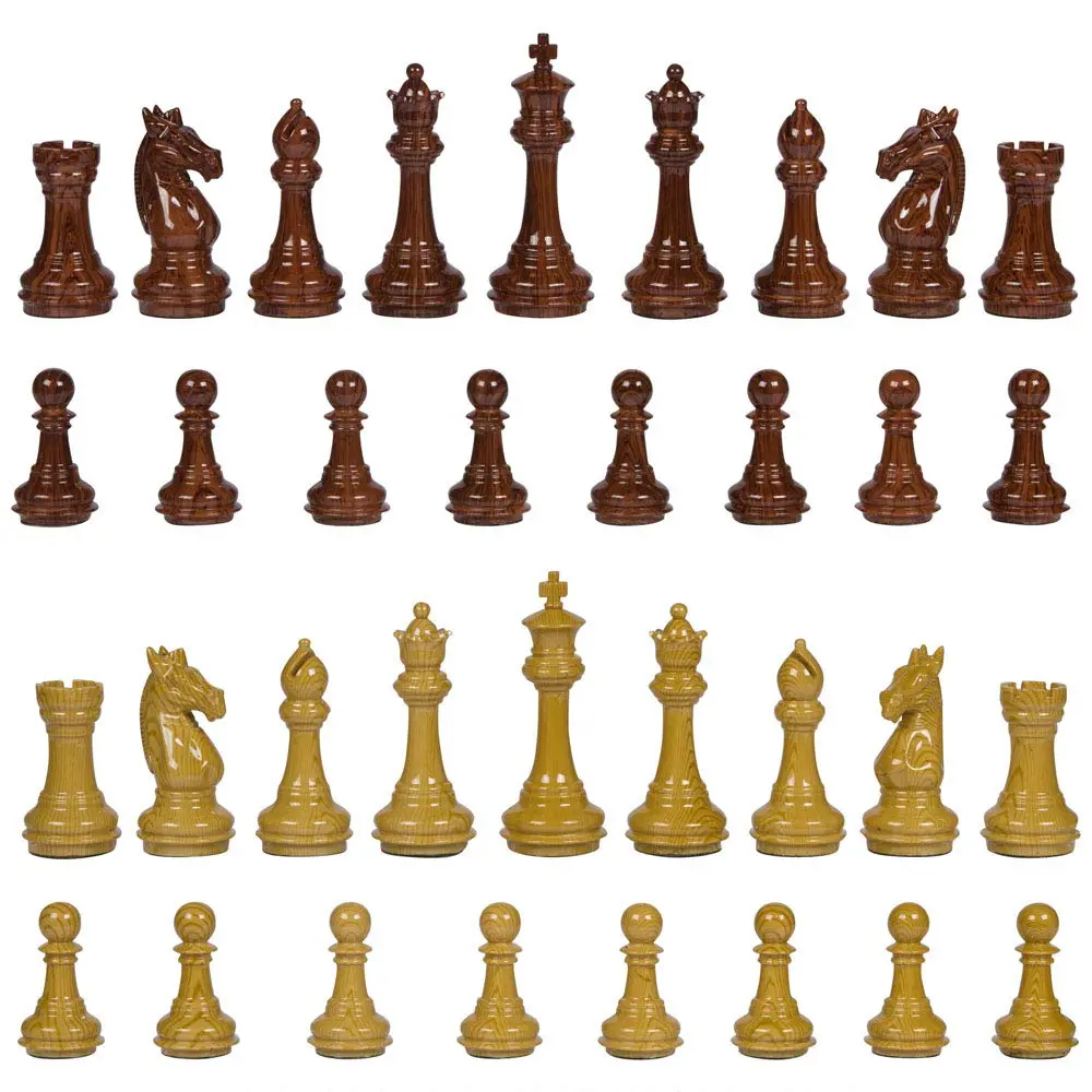 Best Chess Set Weighted Chess Pieces with 3.75 Inch King & Extra Queens | Classic Staunton Design, No Board - view 2