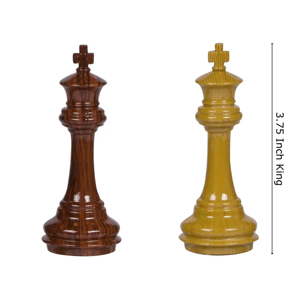 Best Chess Set Weighted Chess Pieces with 3.75 Inch King & Extra Queens | Classic Staunton Design, No Board - view 3