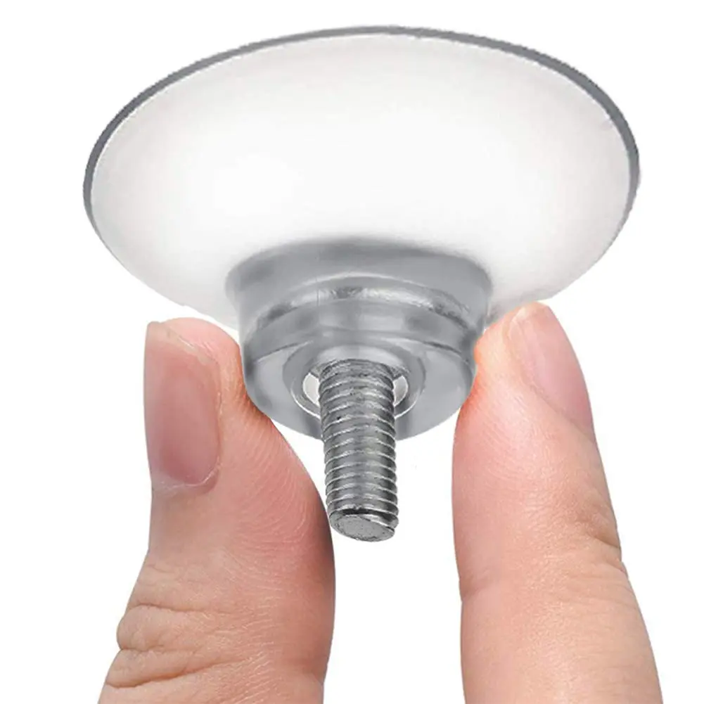 BLUECELL 10 PCS Rubber Strong Suction Cup Replacements with M6 Screw | Adjustable Glass Table Top Mounts - view 7