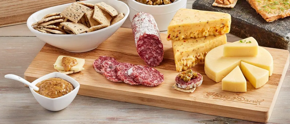 Harry & David Deluxe Meat & Cheese Gift Box, Food Basket, Charcuterie | Gourmet Assortment for Celebrations - view 6