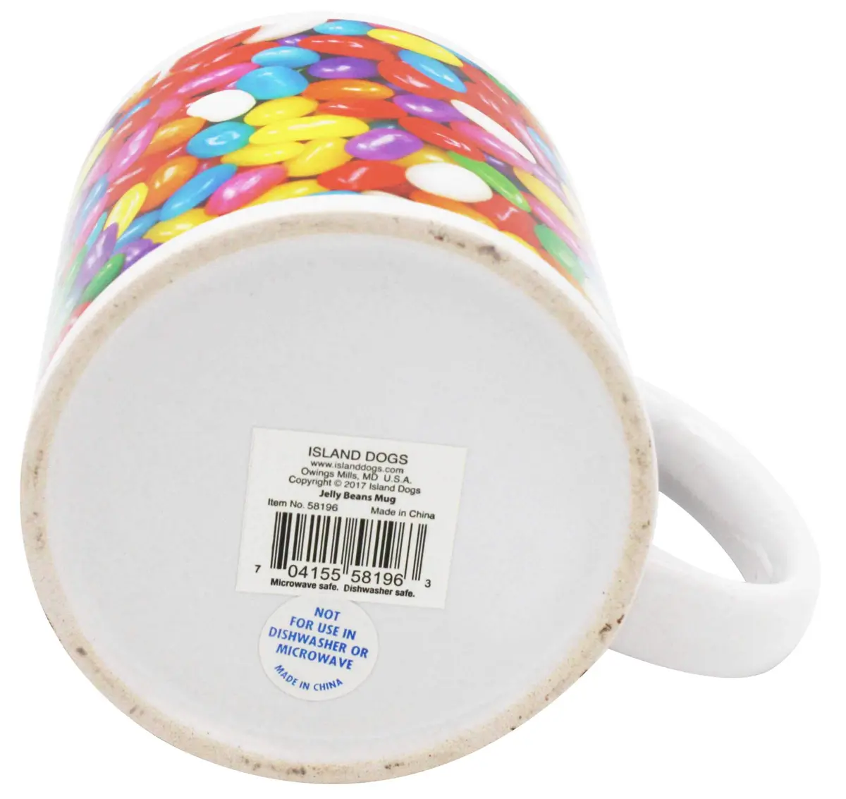 Island Dogs Giant 22 oz Jelly Bean Novelty Mug | Colorful Ceramic Drinkware for Coffee & Tea - view 5