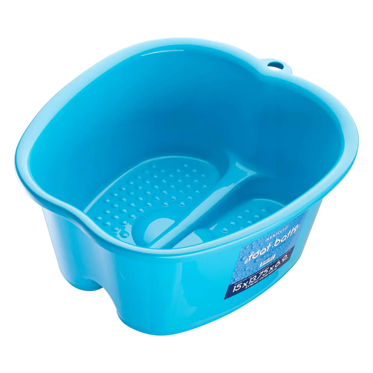 Mantello Foot Bath Extra Large Blue | Deep 7-inch Pedicure Tub with Massager Dots - main product image