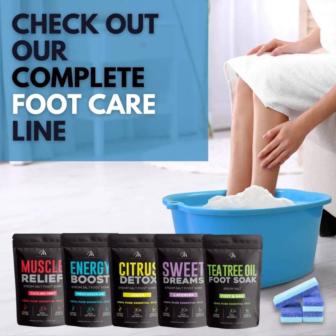Mantello Foot Bath Extra Large Blue | Deep 7-inch Pedicure Tub with Massager Dots - view 8