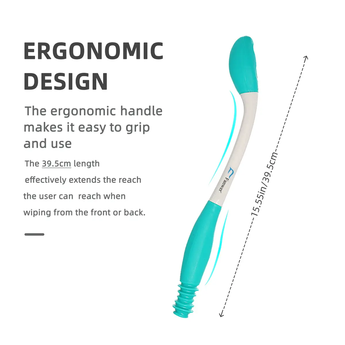 Fanwer Long Reach Comfort Wipe Toilet Aid | Extends Reach Over 15 Inches for Wiping - view 4