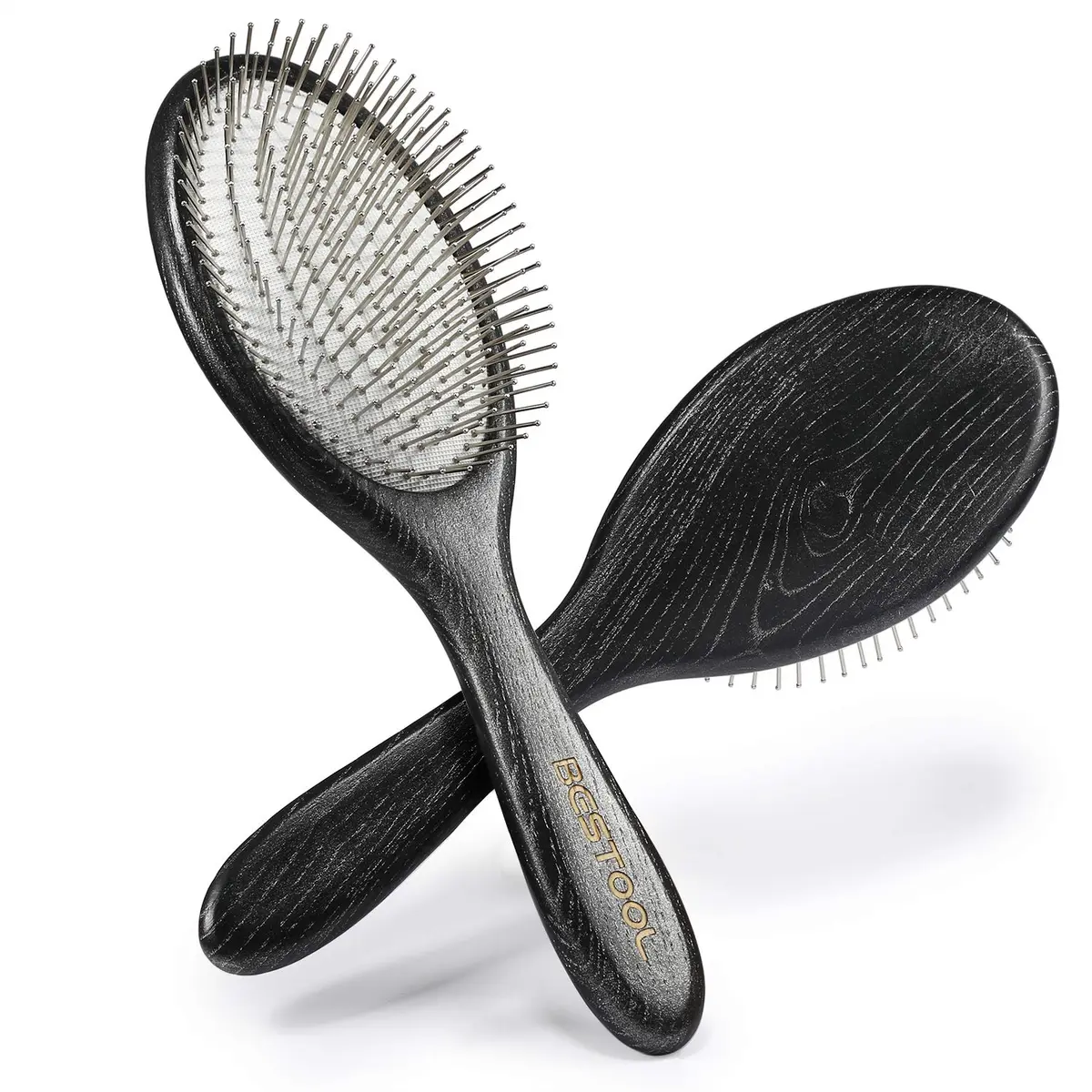 BESTOOL Hair Brush, Paddle Detangler with Metal Bristles | All Hair Types Wet & Dry - main product image