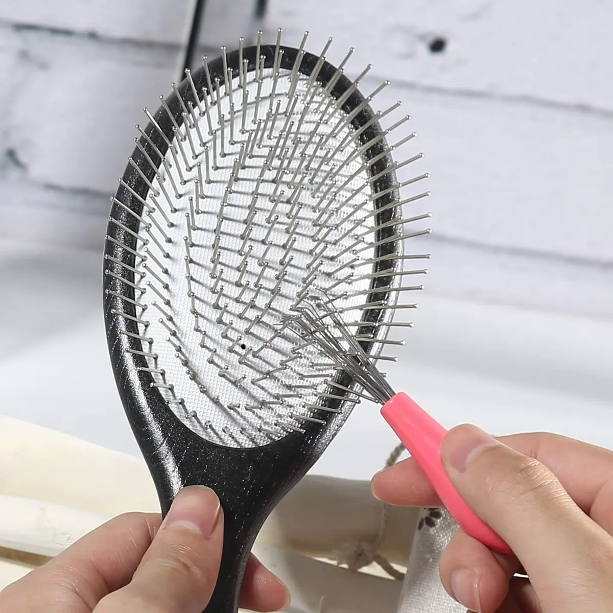 BESTOOL Hair Brush, Paddle Detangler with Metal Bristles | All Hair Types Wet & Dry - view 8