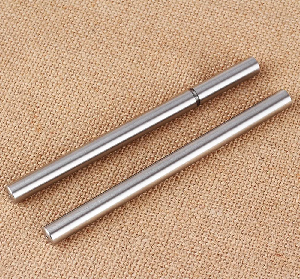 EKLOEN Ballpoint Stainless Steel Silver Pen, Fine Point, Black Ink | Elegant, Durable & Portable - view 8