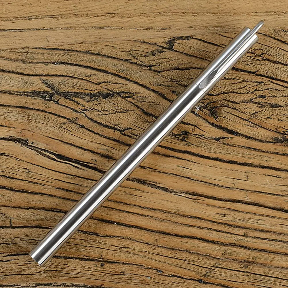 EKLOEN Ballpoint Stainless Steel Silver Pen, Fine Point, Black Ink | Elegant & Durable (70-120 chars) - main product image