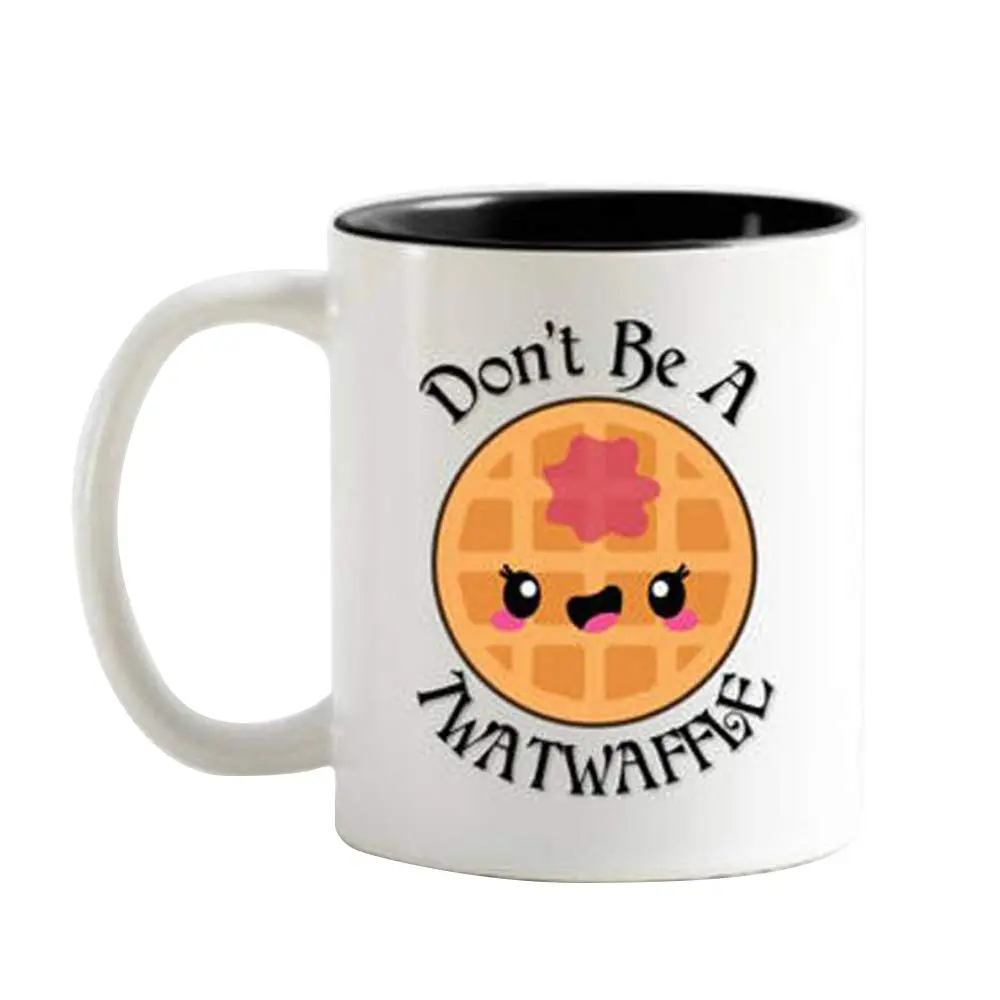 AliceHitMood Novelty Coffee Mug - Don't be a Twatwaffle 11oz | Ceramic Cup for Coffee & Gifts - main product image