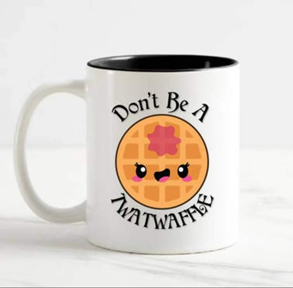 AliceHitMood Novelty Coffee Mug - Don't be a Twatwaffle 11oz | Ceramic Cup for Coffee & Gifts - view 2