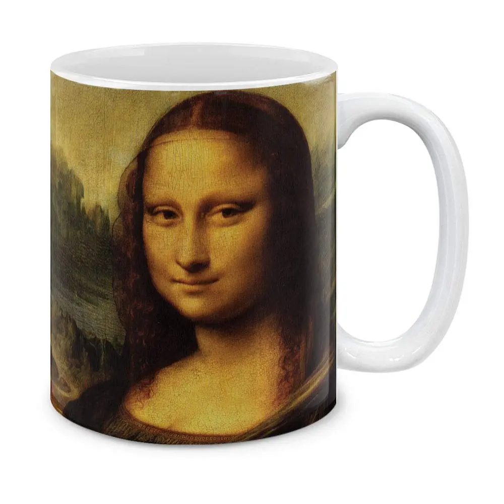 MUGBREW Mona Lisa Leonardo Da Vinci Ceramic Coffee Mug 325ml (11 OZ) | Classic Art Imported for India - main product image