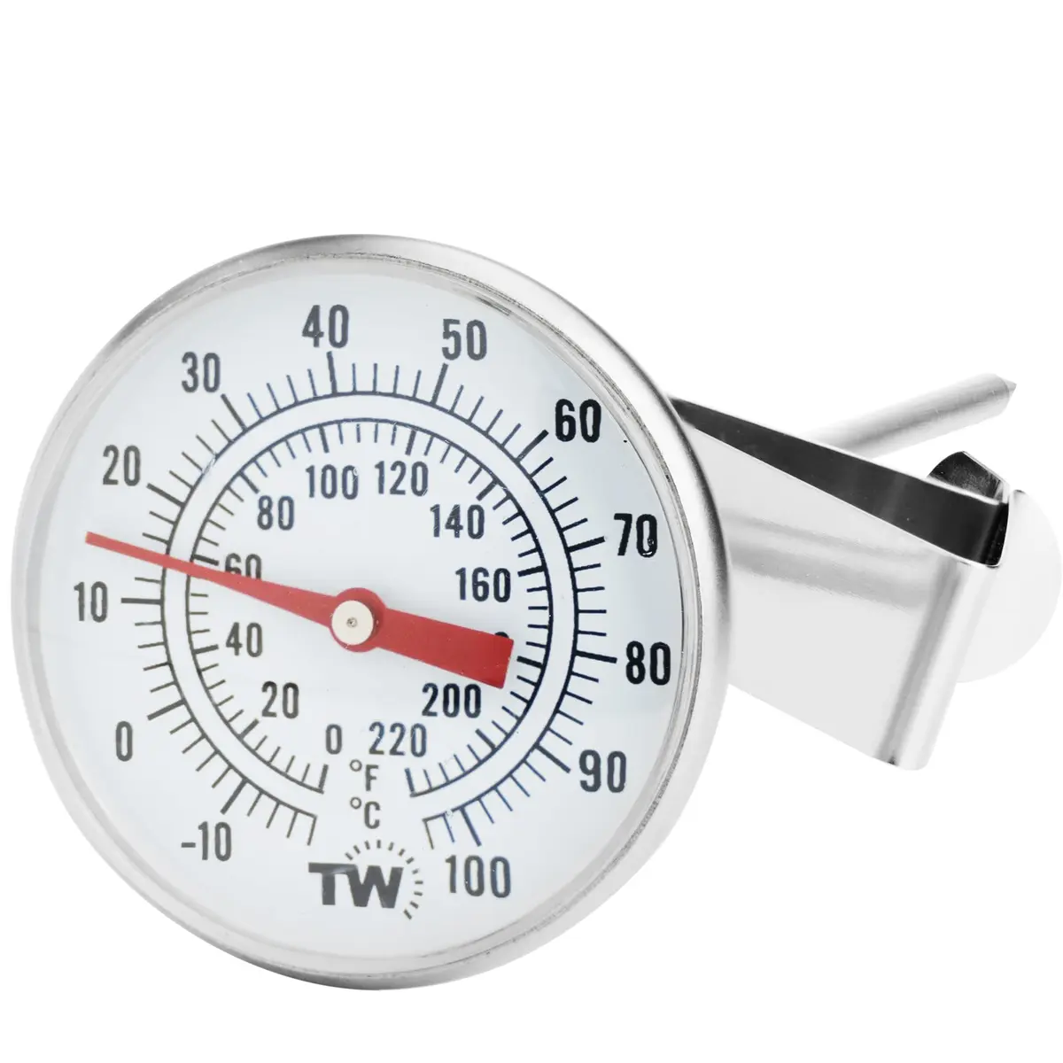 Thermometer World Milk Thermometer for Coffee, Cheese & Yogurt Making - 16.5cm (6.5 Inch) Probe, -10 to 110°C Range | Accurate Analog Dial for Baristas - main product image