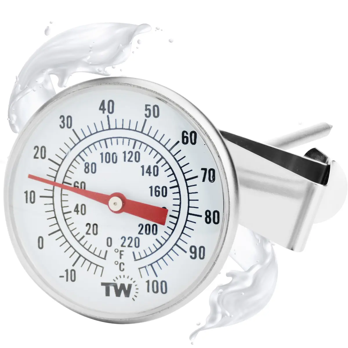 Thermometer World Milk Thermometer for Coffee, Cheese & Yogurt Making - 16.5cm (6.5 Inch) Probe, -10 to 110°C Range | Accurate Analog Dial for Baristas - view 8