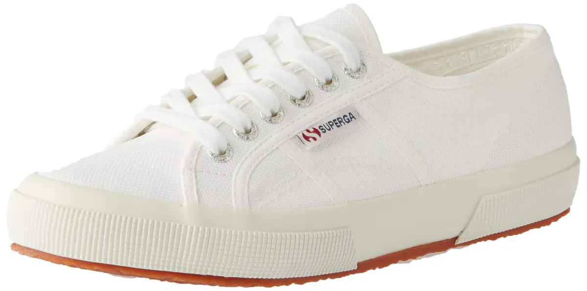 Superga 2750 Cotu Classic Canvas Sneakers for Men & Women | Iconic Italian Tennis Shoes with Breathable Cotton, Non Slip Rubber Sole, White, 9 Men / 10.5 Women - main product image