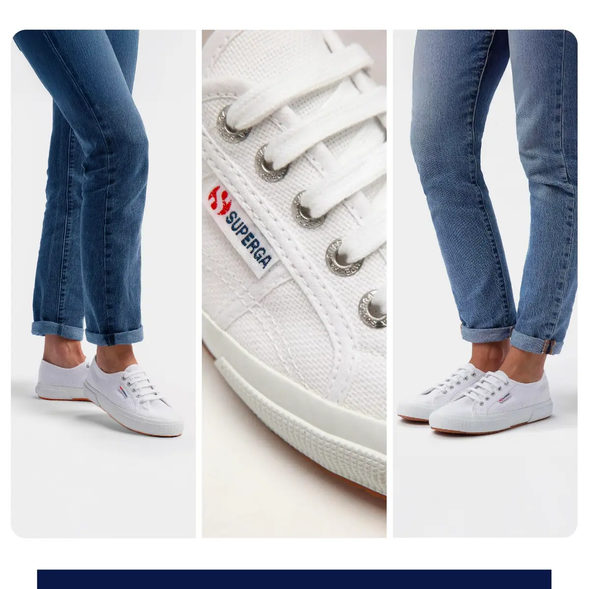 Superga 2750 Cotu Classic Canvas Sneakers for Men & Women | Iconic Italian Tennis Shoes with Breathable Cotton, Non Slip Rubber Sole, White, 9 Men / 10.5 Women - view 2