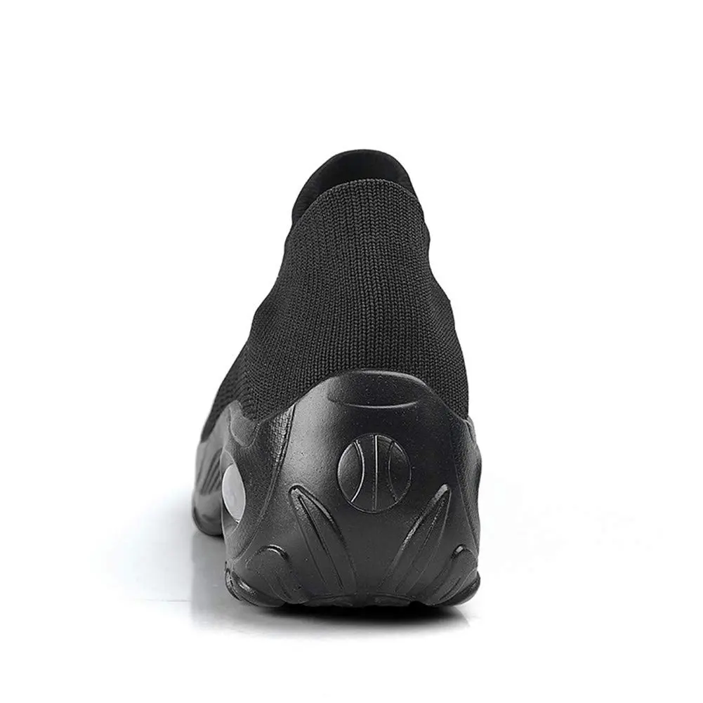 LEADER SHOW Women's Slip-On Walking Shoes 10 | Casual Non-Slip Loafers with Platform (All-Black) - view 2
