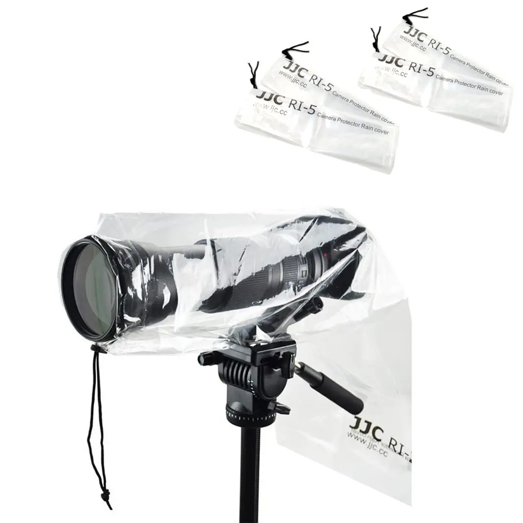 JJC Camera Rain Cover Sleeve for DSLR Lens up to 18" Waterproof 4-Pack | See-Through, Dust & Mud Protection - view 7