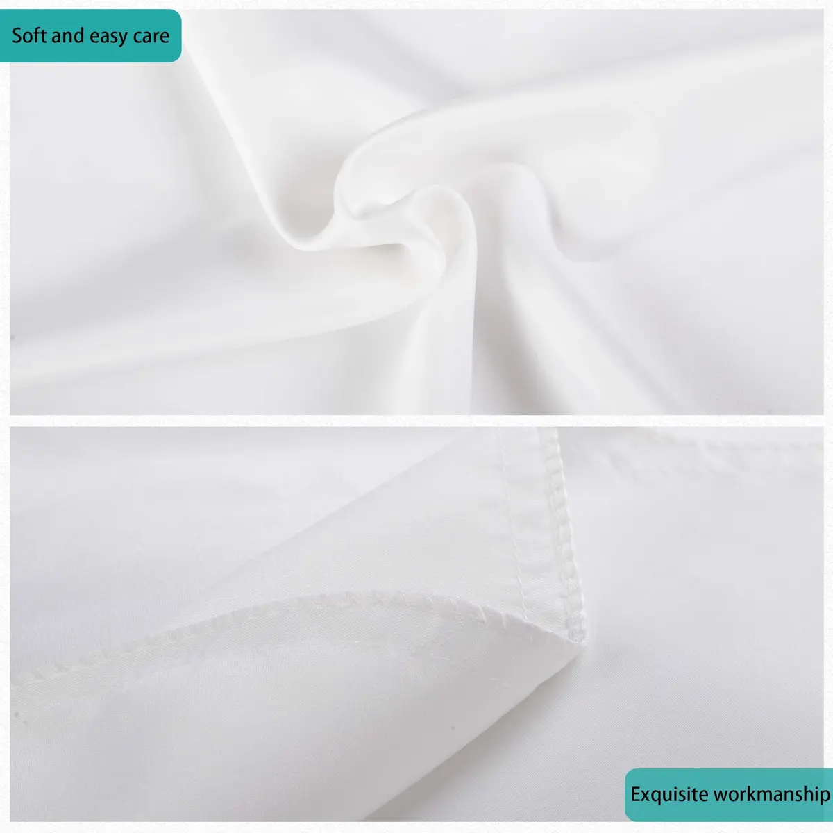 FLXXIE 2 Pack Satin Standard Pillowcases 51cm x 66cm (20"x26") | Silky Soft Pillow Covers with Zipper - view 3