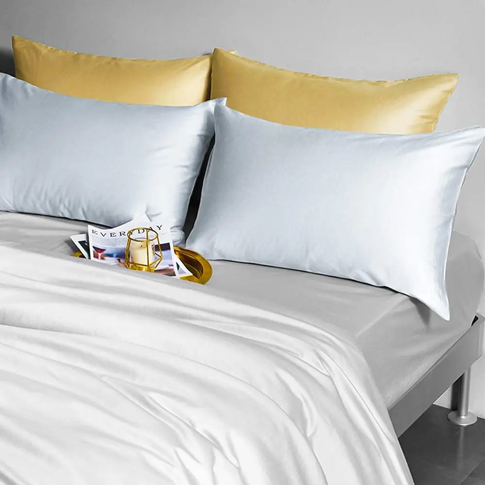 FLXXIE 2 Pack Satin Standard Pillowcases 51cm x 66cm (20"x26") | Silky Soft Pillow Covers with Zipper - view 4