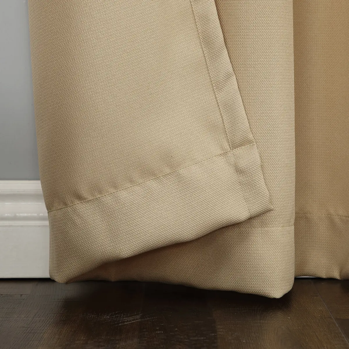 No. 918 Montego Casual Textured Semi-Sheer Grommet Curtain Panel | Contemporary Bedroom & Living Room Decor - view 3