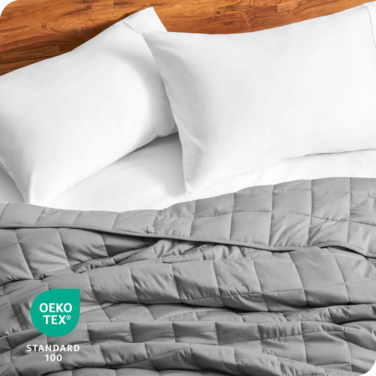 Bare Home Cotton Weighted Blanket 40" x 60" | 10 lbs for Sleep & Relaxation - view 7