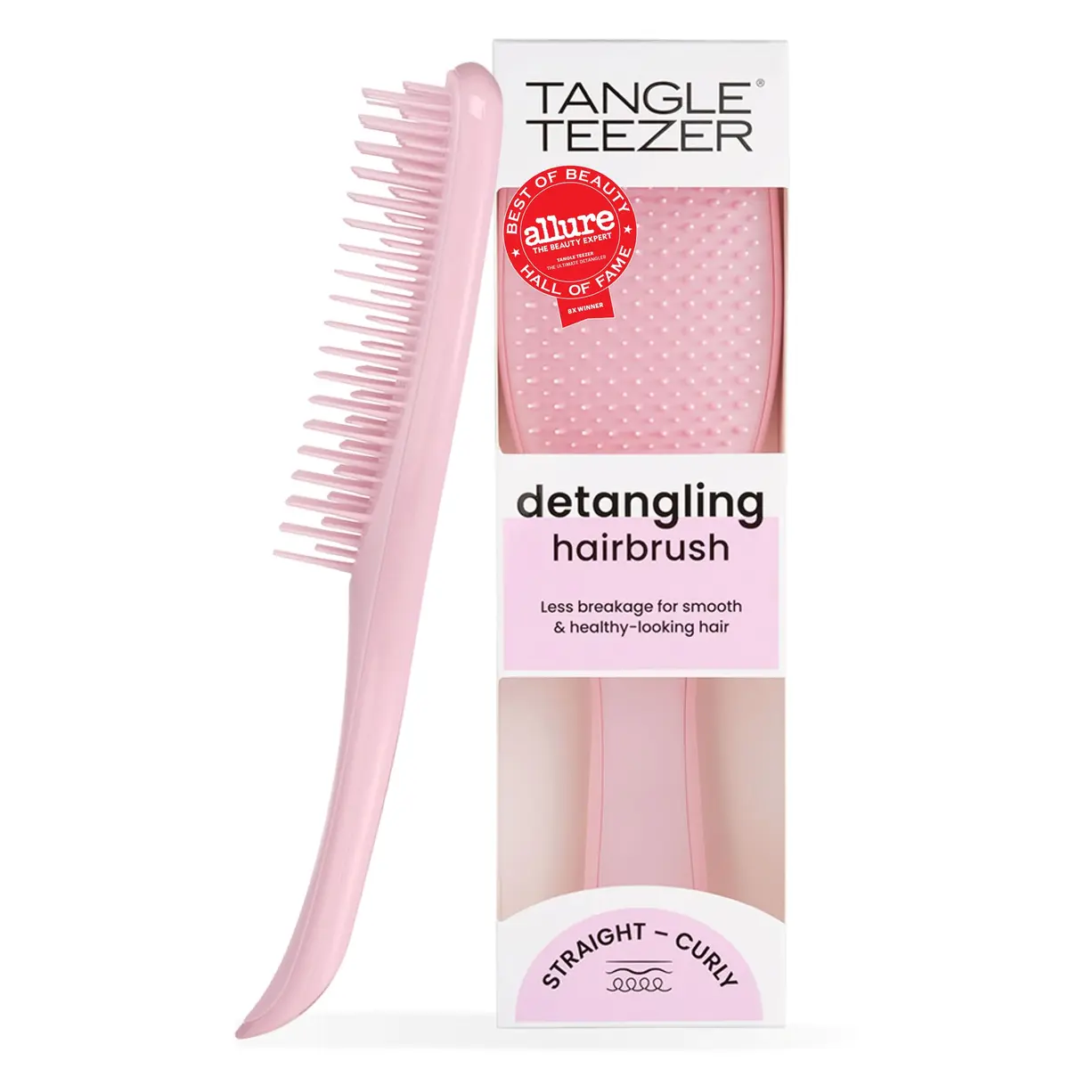 Tangle Teezer Ultimate Detangler Brush, Millennial Pink | Detangles Wet & Dry Hair, Reduces Breakage - main product image