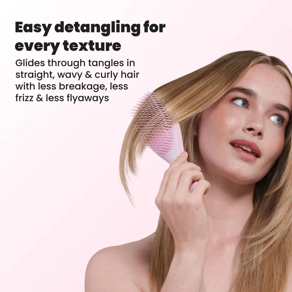 Tangle Teezer Ultimate Detangler Brush, Millennial Pink | Detangles Wet & Dry Hair, Reduces Breakage - view 7