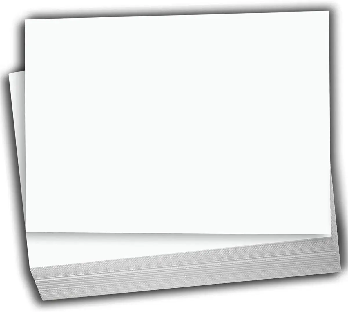 Hamilco White 80lb Cover Heavy 5.5x8.5 Cardstock for Invitations | Premium USA Import - main product image