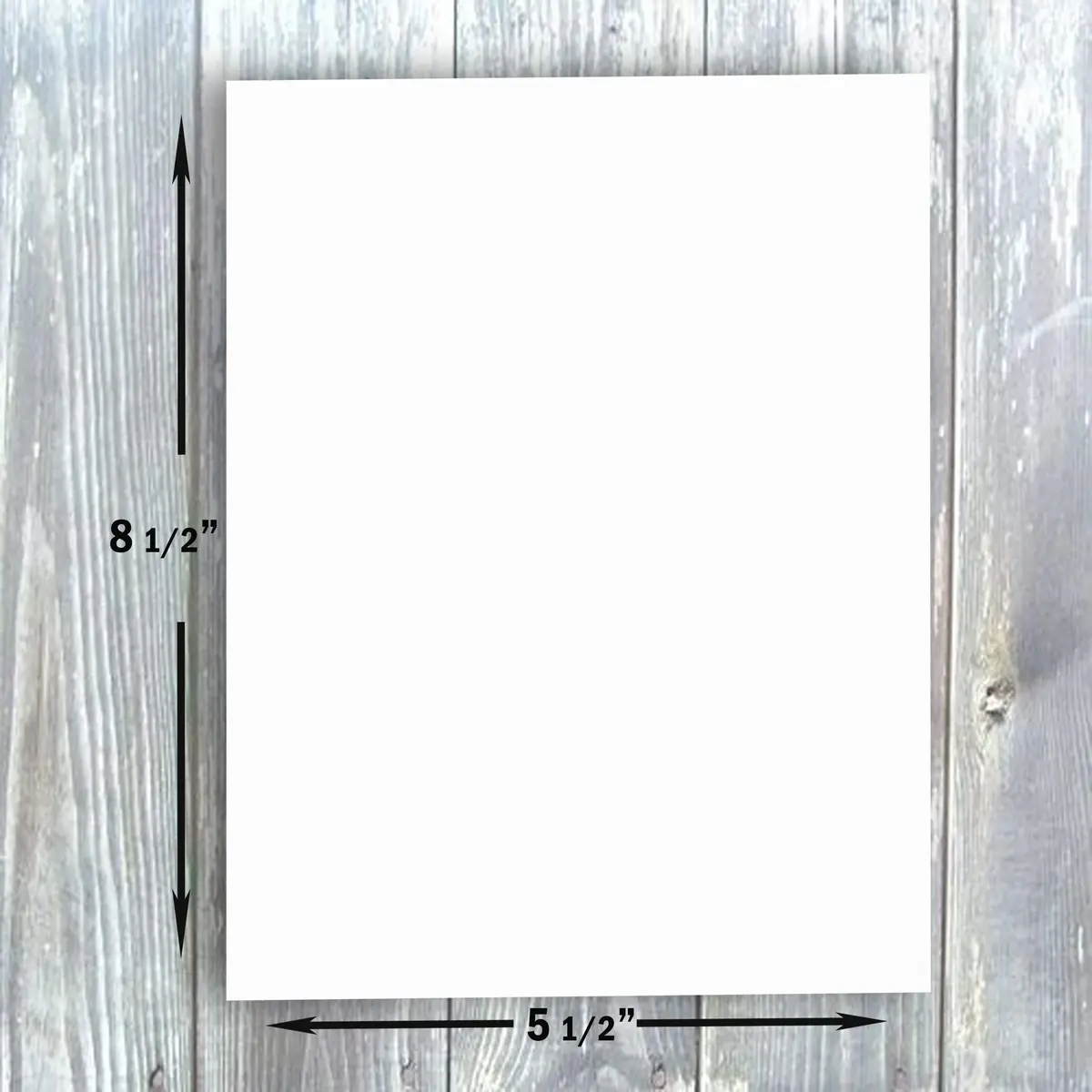 Hamilco White 80lb Cover Heavy 5.5x8.5 Cardstock for Invitations | Premium USA Import - view 2
