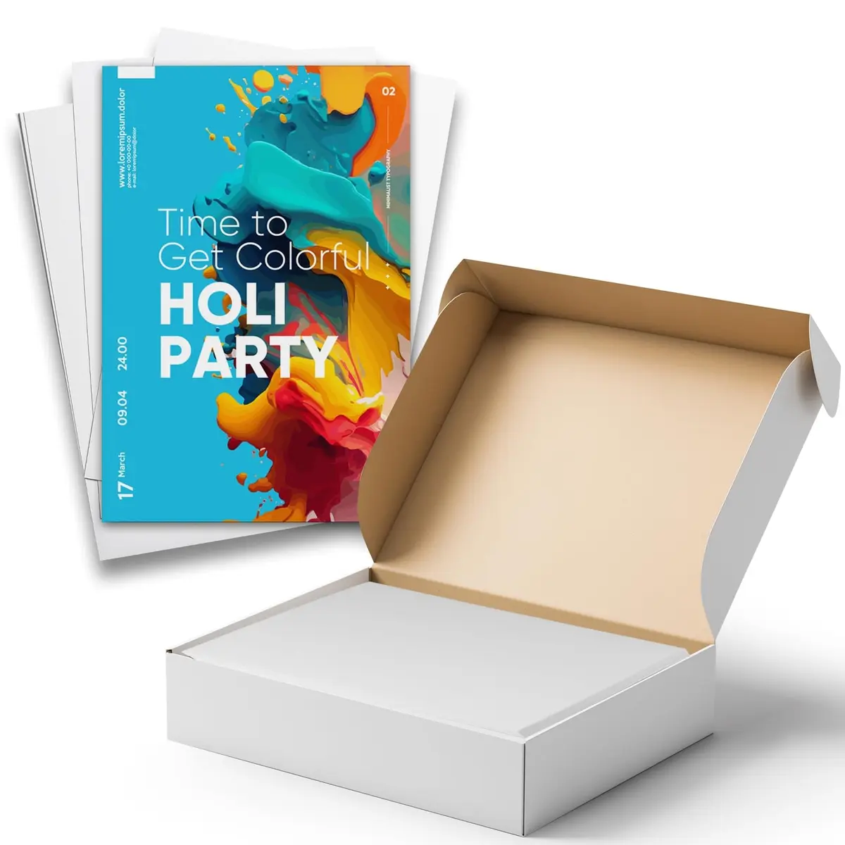 Hamilco White 80lb Cover Heavy 5.5x8.5 Cardstock for Invitations | Premium USA Import - view 3