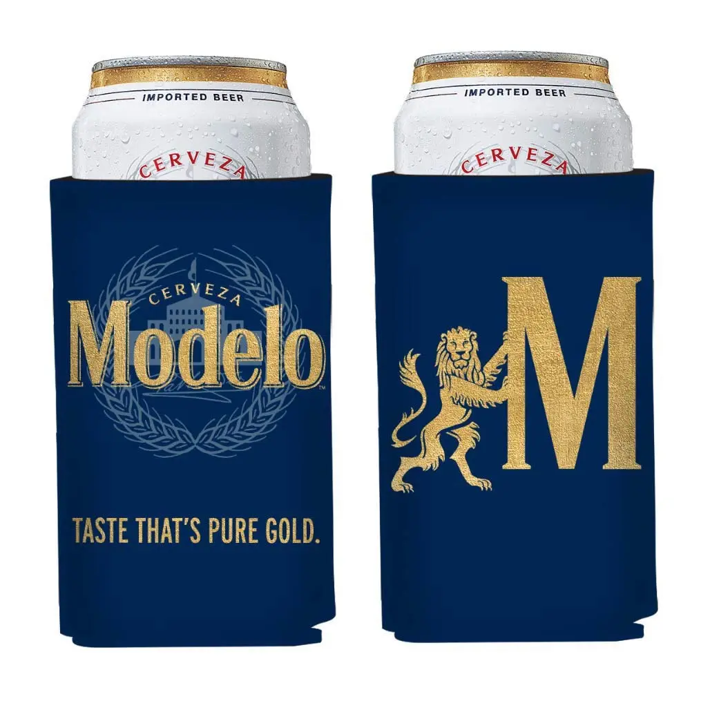 Modelo Especial Gold 16oz Beverage Insulator Foam Cooler in Gold | Keeps Drinks Cold & Stylish (70-120 chars) - main product image