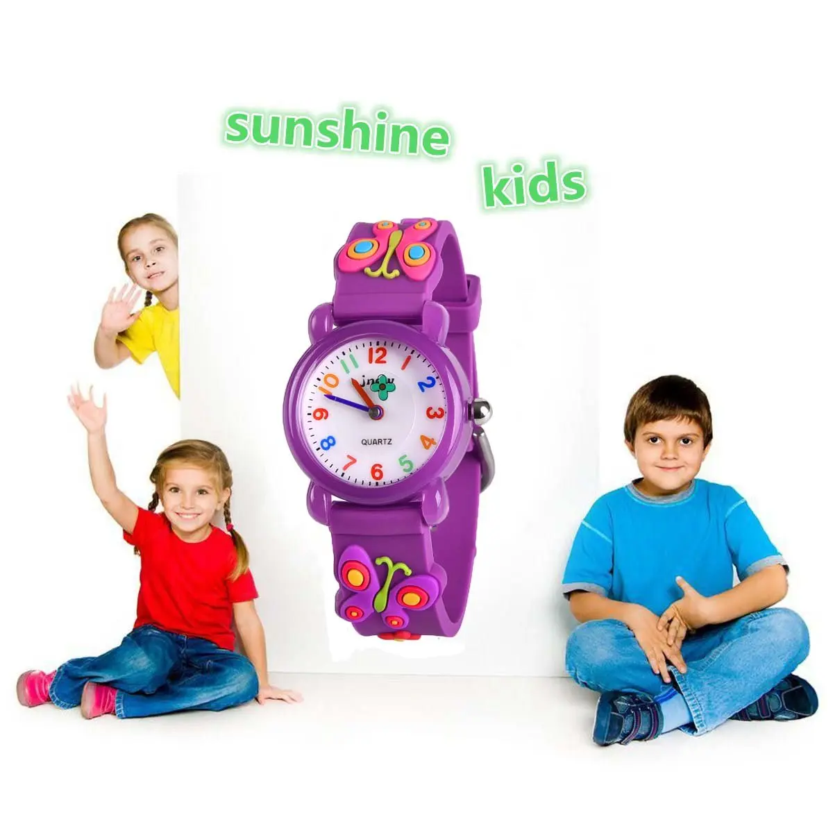 Kids Gift Kids Watch for Girls 4-13 | Waterproof Cartoon Design, Traditional Dial (18.2cm x 10mm) - view 2