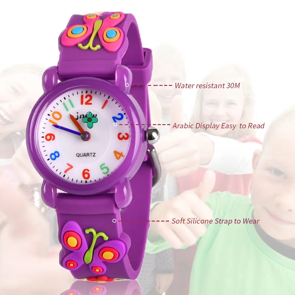 Kids Gift Kids Watch for Girls 4-13 | Waterproof Cartoon Design, Traditional Dial (18.2cm x 10mm) - view 4
