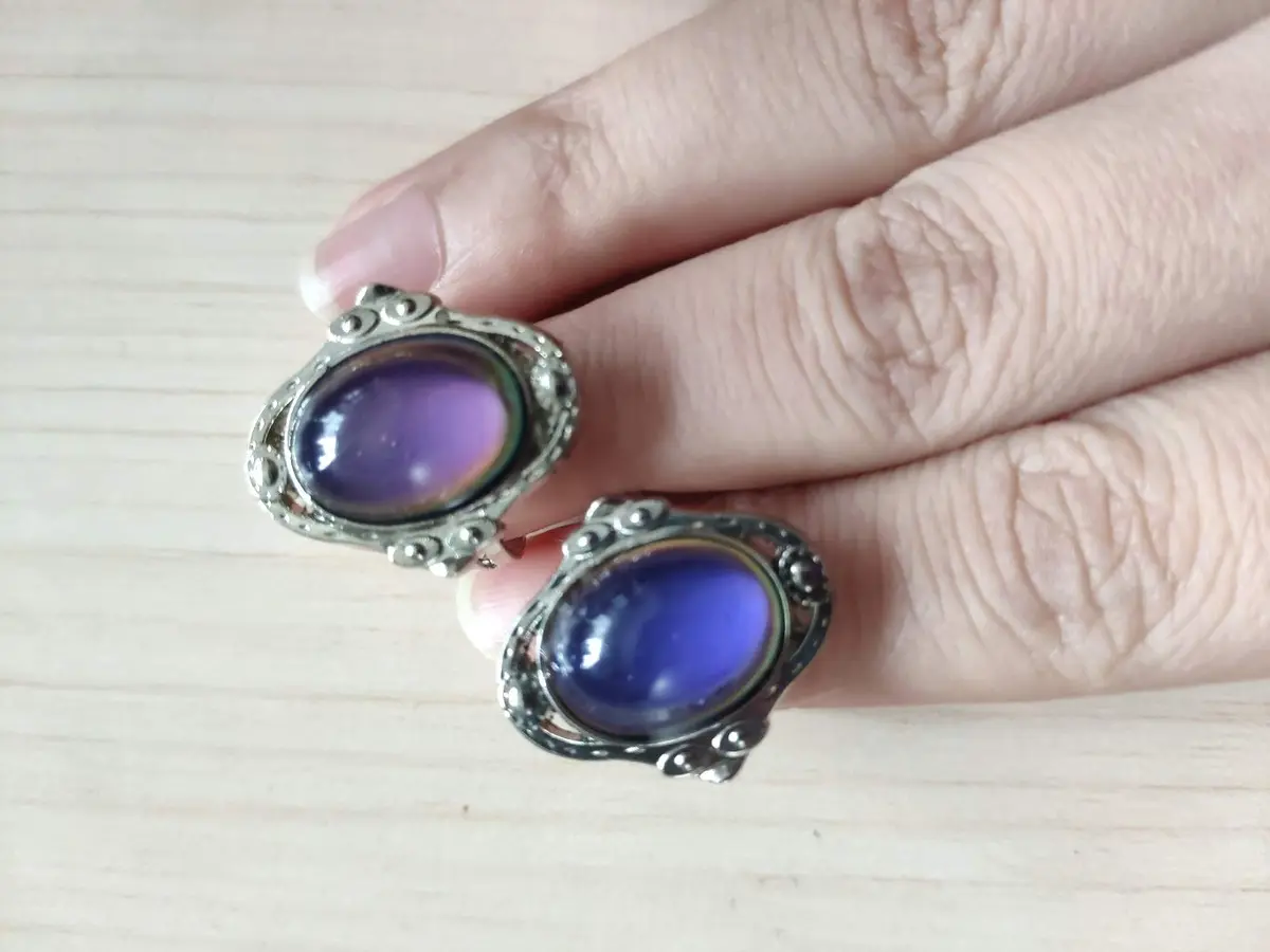 Carykon Oval Mood Ring Adjustable Finger Ring for Men & Women, Size 1.5-2 (2-Pack) - view 4