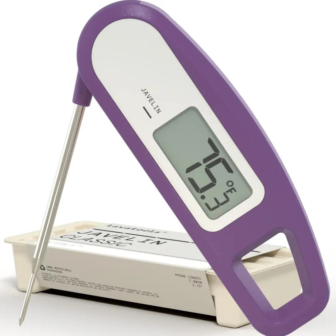 Lavatools Javelin Ultra-Fast Digital Meat Thermometer 2.75" Probe, 50g (1.76oz) | NSF Certified, IP65 Water Resistant, Ube - main product image
