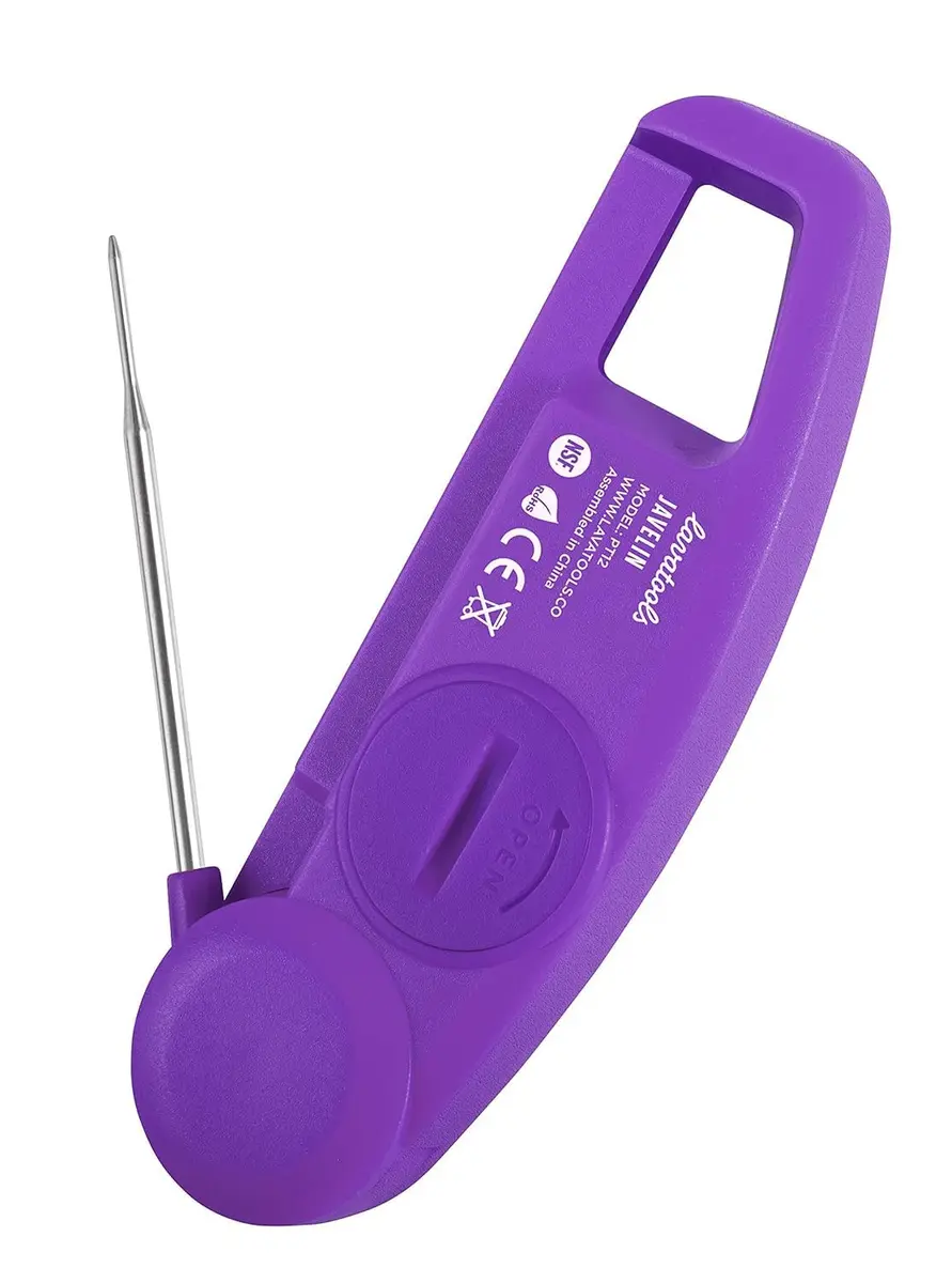 Lavatools Javelin Ultra-Fast Digital Meat Thermometer 2.75" Probe, 50g (1.76oz) | NSF Certified, IP65 Water Resistant, Ube - view 4
