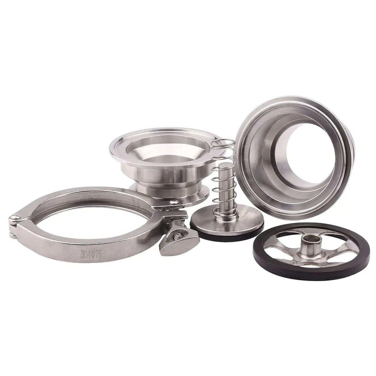 DERNORD 2" Tri Clamp Sanitary Check Valve | Stainless Steel 304, 10 Bar Pressure - view 3