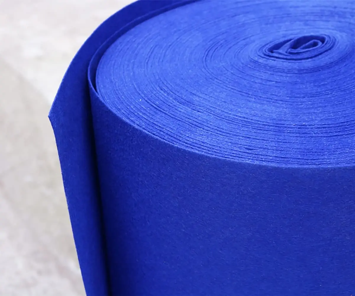 HUAHOO Royal Blue Aisle Runner Carpet Rugs 24 Inch x 50 Feet | Wedding & Event Decor - view 3