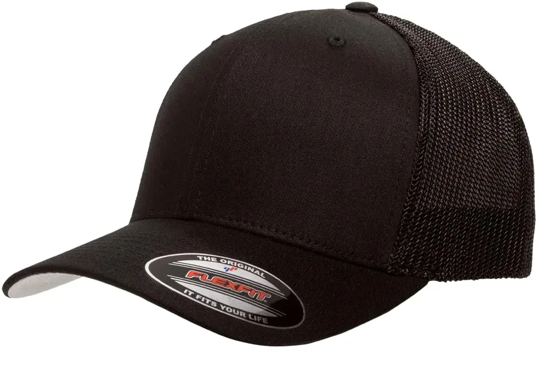 Flexfit Men's Trucker Cap, Royal/White, One Size | Breathable Mesh for All-Day Comfort - main product image