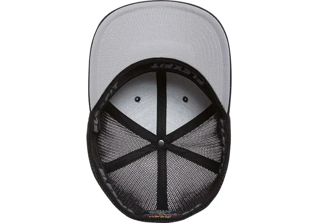 Flexfit Men's Trucker Cap, Royal/White, One Size | Breathable Mesh for All-Day Comfort - view 3