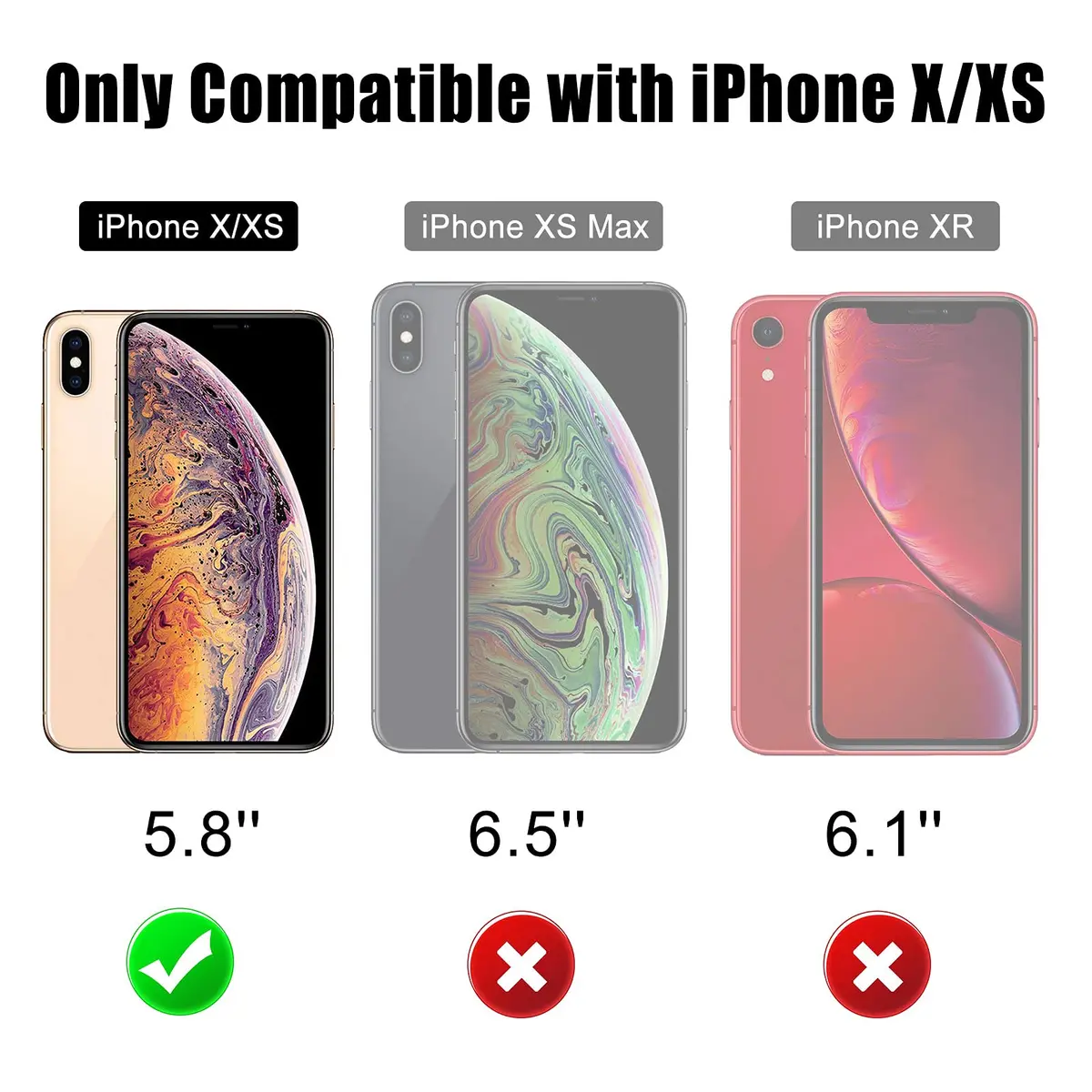 Beasyjoy Heavy Duty Metal Case for iPhone X/XS (5.8 inch) | Full Body Protection with Built-in Screen - view 2