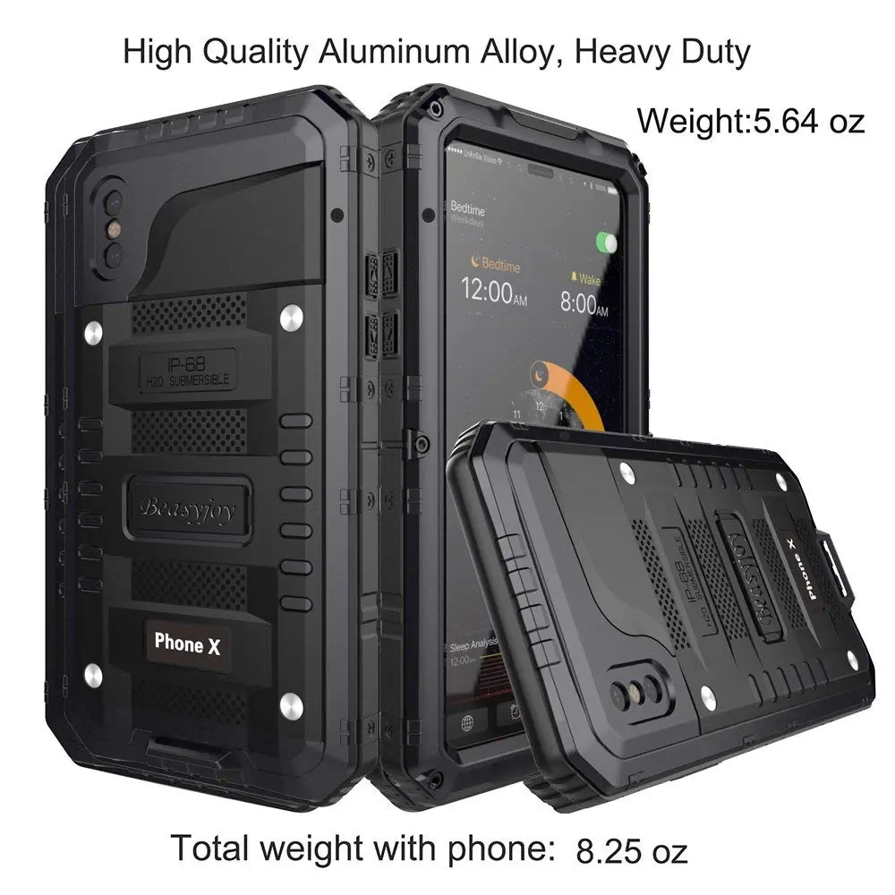 Beasyjoy Heavy Duty Metal Case for iPhone X/XS (5.8 inch) | Full Body Protection with Built-in Screen - view 3