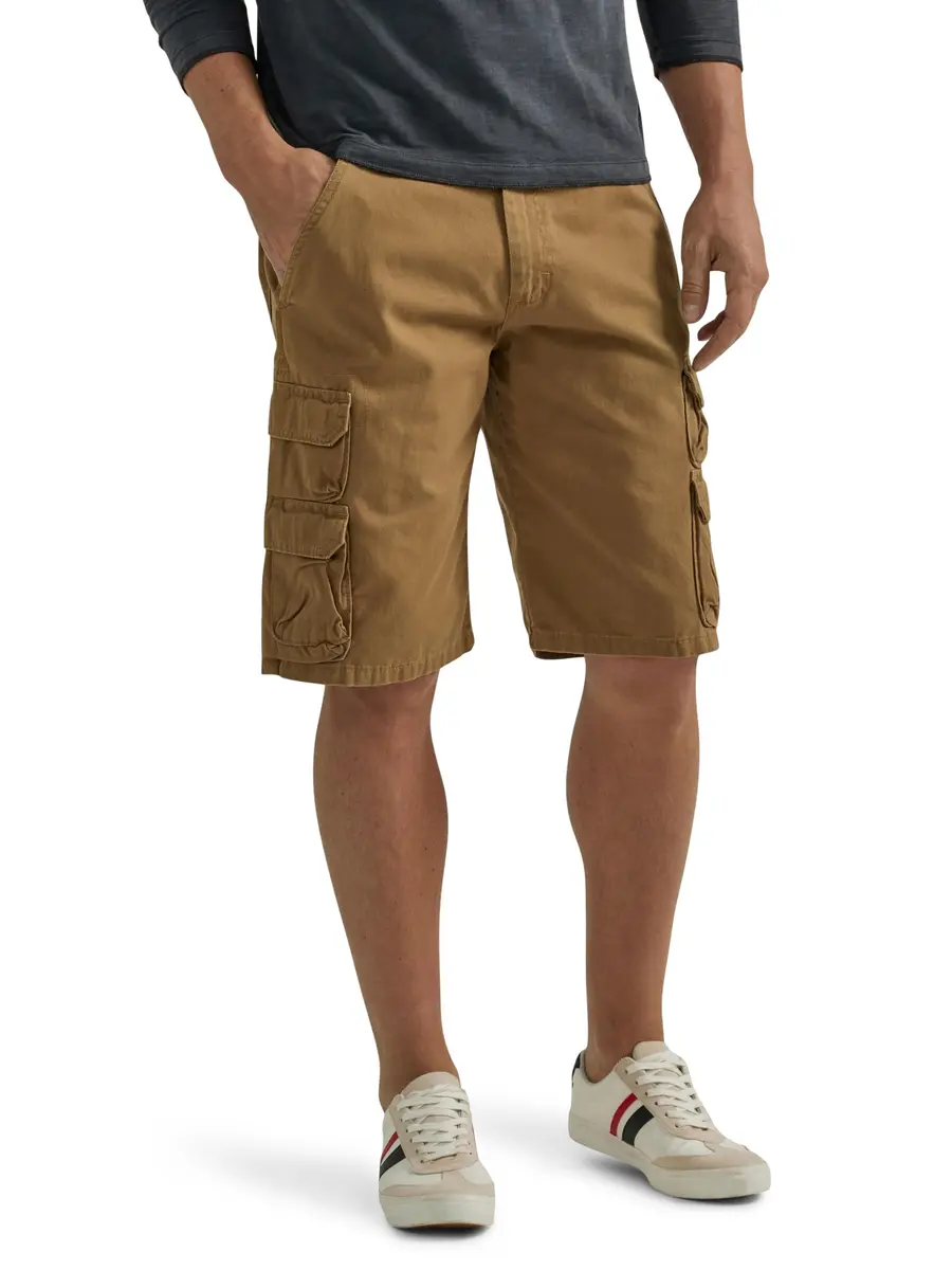 Wrangler Authentics Men's Premium Twill Cargo Short (Bennard), Acorn Twill, 54 | Classic Relaxed Fit for Summer Comfort - main product image