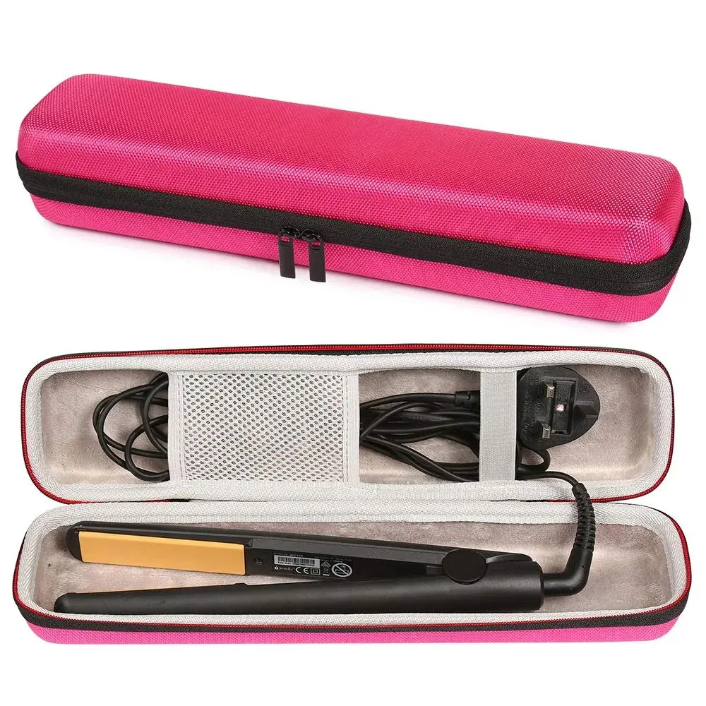 Faylapa Hard Carry Travel Case for Hair Straightener Iron Pink | Shockproof EVA Case for Styling Tools - main product image