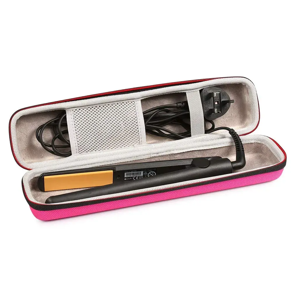 Faylapa Hard Carry Travel Case for Hair Straightener Iron Pink | Shockproof EVA Case for Styling Tools - view 5