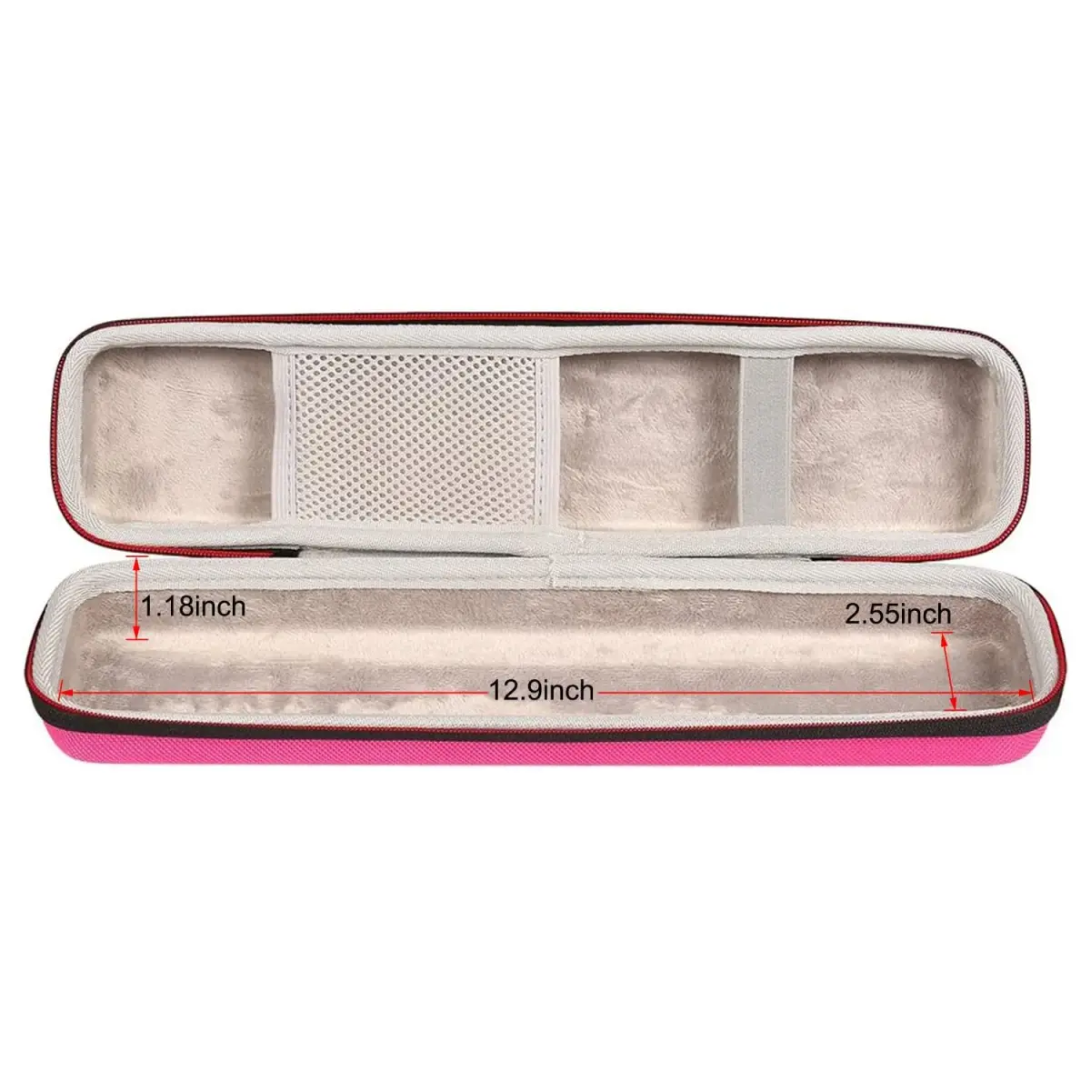 Faylapa Hard Carry Travel Case for Hair Straightener Iron Pink | Shockproof EVA Case for Styling Tools - view 3