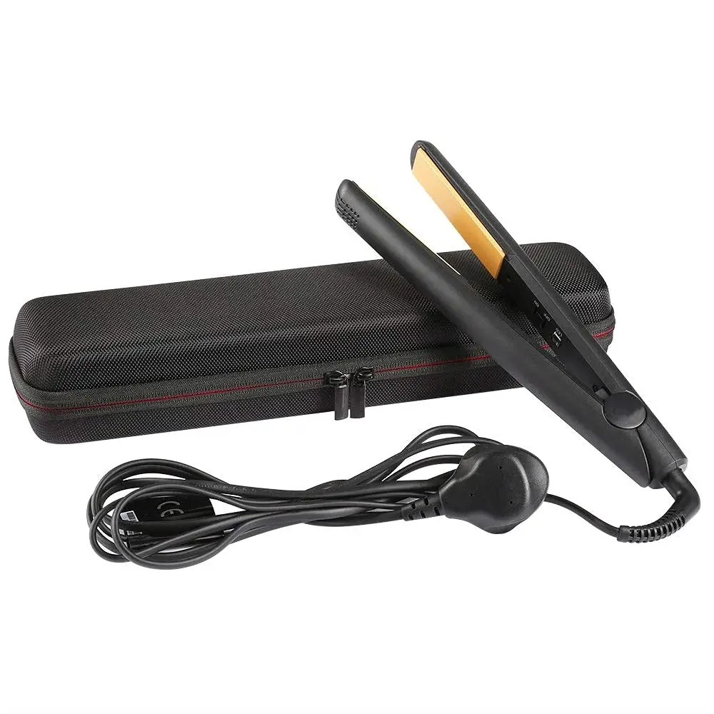 Faylapa Hard Carry Travel Case for Hair Straightener Iron Black | Shockproof EVA Case with Hand Strap for Salon Professional Tools - view 6